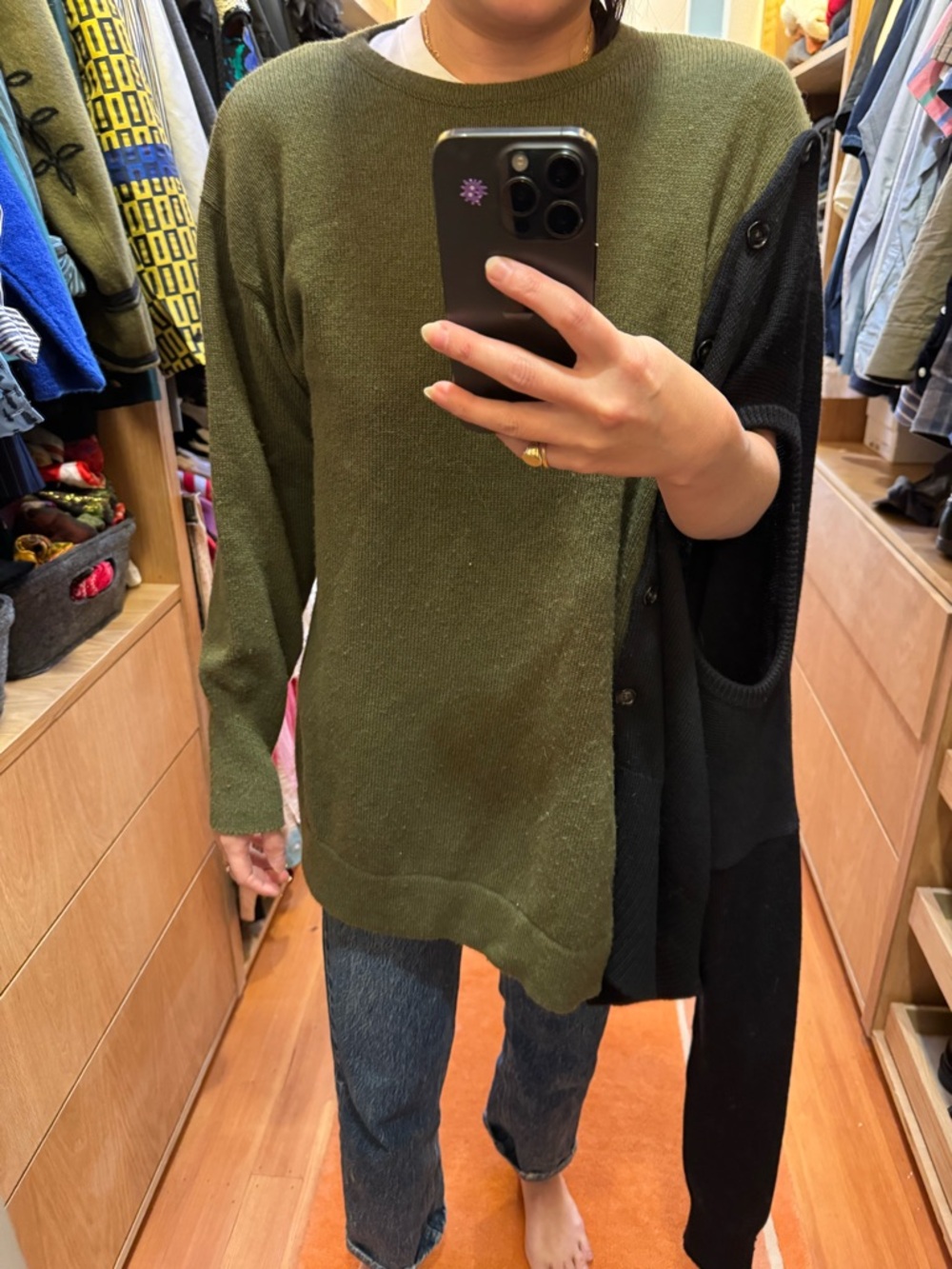 Marni Black & Green Dual Sweater
